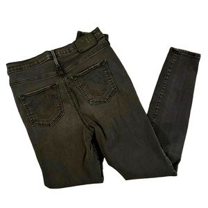 True Religion ultra high rise super skinny
Jeans SZ 29 FADED Black Stretch